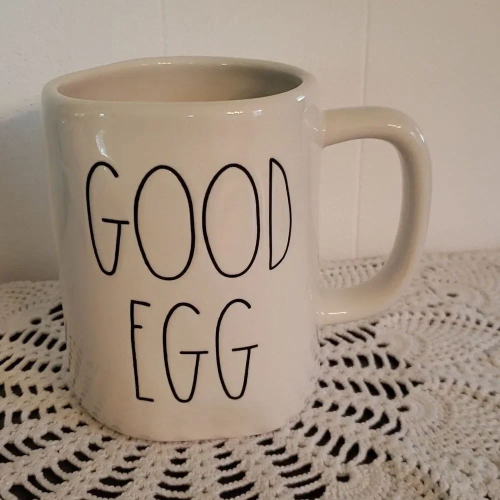 EUC Rae Dunn Coffee Mug - "GOOD EGG"